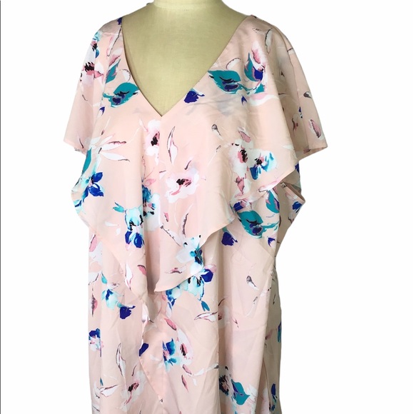 Lane Bryant Tops - Lane Bryant Floral Ruffle Top, Sz 22; EUC